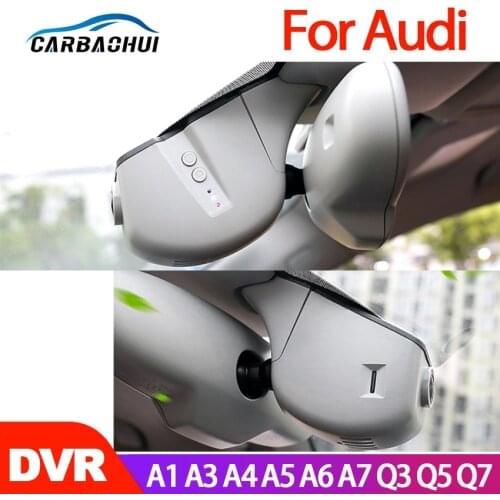 For Audi A1 A3 A4 A5 A6 A7 Q3 Q5 Q7 2004-2020 Car Mini Wifi Camera Full HD 1080P Car Dash Cam Video Recorder Original DVR CCD HD