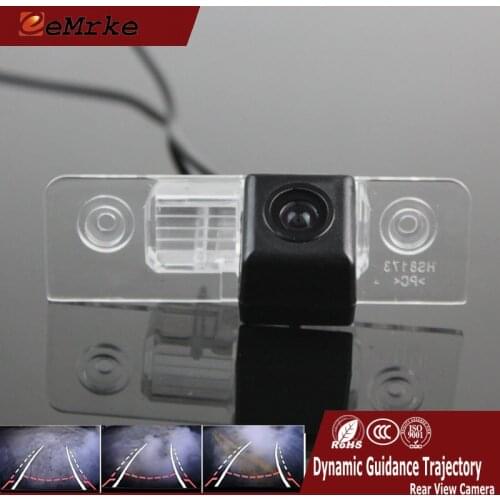 EEMRKE For Ford Mondeo Fusion 1996-2012 Flex 2009-2014 Car Rear View Tracks Camera With Reversing Guidance Trajectory NTSC
