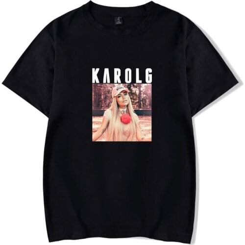 Karol G T Shirt Men Women Summer Fashion Casual T-shirts Korea Style Ulzzang Loose Short Sleeve Tee Streetwear Hip Hop T Shirt
