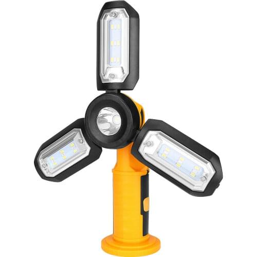 KAWATIK Super Bright LED Work Light Outdoor Camping Emergency Lamp Flashlight Foldable