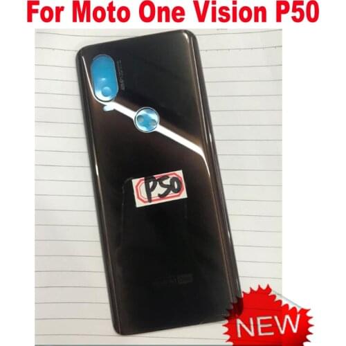 Best Quality Back Battery Cover For Motorola Moto One Vision P50 XT1970-1 6.3" Phone Rear Case Housing Door Shell Parts
