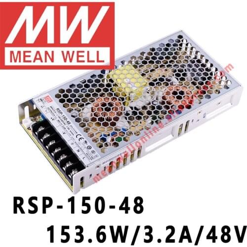 Mean Well RSP-150-48 meanwell 48VDC/3.2A/153.6W Single Output with PFC Function Power Supply online store