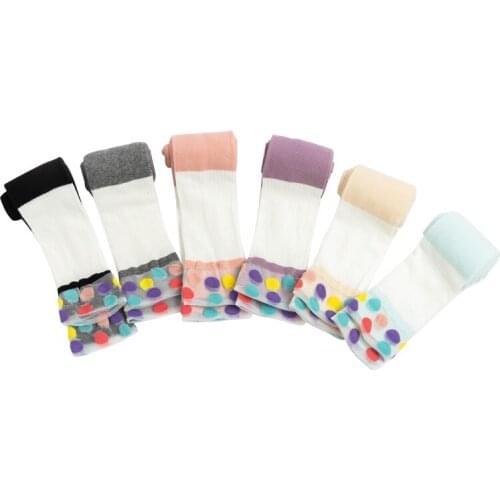 Polka Dot Fashionalbe Ice Popcorn Crotchless Pantyhose Breathable Thin Leggings Socks