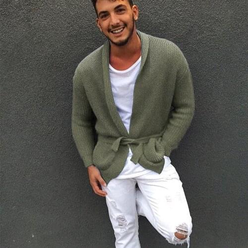 New Mens Cardigan Masculino Sweaters For 2019 Male Casual Knitted Sweater Coat Solid Long Sleeve Outerwear Pull Homme Hiver