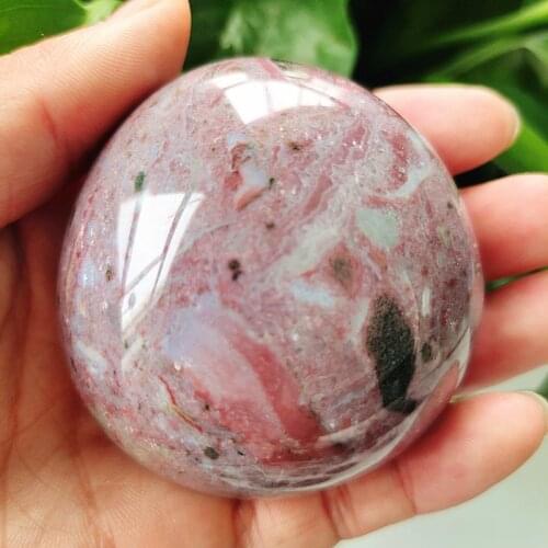 Natural stone Marine jasper palm healing crystals Decorative collection stones and crystals