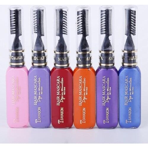 One-off Hair Color Dye Temporary Non-toxic DIY Hair Color Mascara Washable One-time Hair Dye Crayons