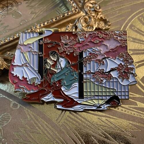 Limited WORD OF HONOR Shan He Ling Wen Kexing Zhou Zishu BL Metal Badge Brooch Pin Canvas Bag Accessories Pins Cosplay