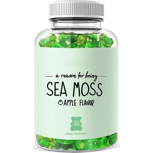 Organic Sea Moss Gummies Irish Sea Moss and Bladderwrack gummies For Immune System