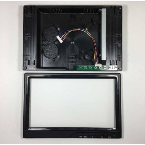 Plastic case for 10.1inch 1366x768 16:9 LCD screen for HD MI+VGA+DVI LCD driver board M.NT68676