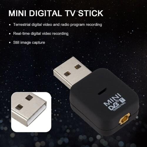 Video TV Stick Mini USB 2.0 Laptop Desktop HDTV DVB-T Antenna Receiver Tuner for Household Television Playing Decoration