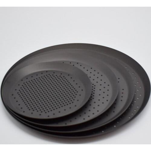 Pizza Baking Pan, Nonstick Pizza Pan With Holes,Steel Round Crispy Crust Pizza Oven Tray Perforated Bakeware Tool Kitchen Cook