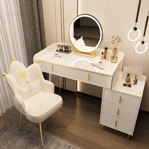 Nordic Bedroom Furniture Dressing Tables Modern Simple Small Apartment Drawer Dressers Cloakroom Clothing Store Storage Cabinets