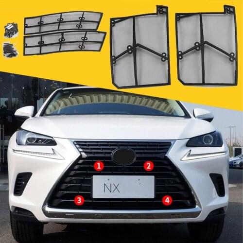 Fit For Lexus NX200t 2017 2018 Accessories Steel Car Front Grill Net Insect Screening Mesh Protective Cover