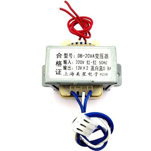 Transformers type transformer 220V to 13V*2 double 13V 0.8A power 20W full copper power amplifier transformer