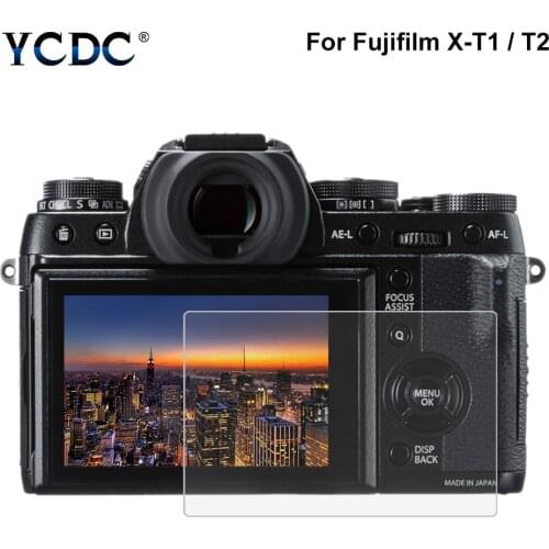 LCD Guard Film For Fujifilm X-T1 / T2 Camera 2.5D 0.3mm 9H Surface Hardness Tempered Glass Curved Edges Protector