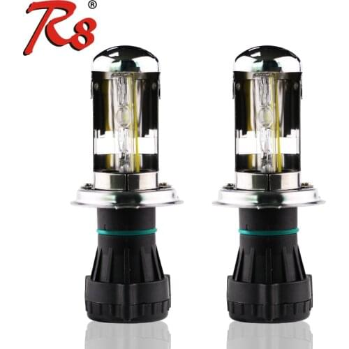 1 Pair Spare HID Xenon Lamps Dual Beam H4 9004 H13 9007 Hi/Lo Bi-xenon Fast Bright High Lumen 55W 12V For HID Kits Relay Harness