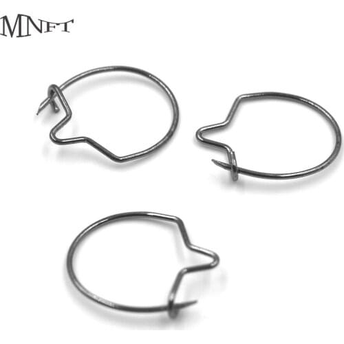 MNFT 12PCS Size L M S Carp Fishing Maggots Clips For Bait Ring Hook Hair Rig Terminal Tackle