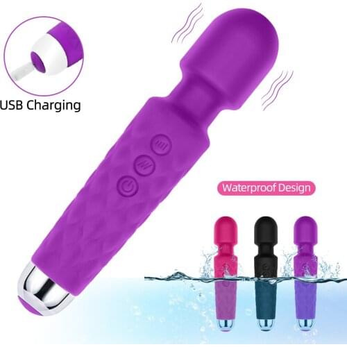 20 Speeds Powerful Dildo Vibrator AV Magic Wand G-Spot Massager Sex Toys For Women Couples Clitoris Stimulate Goods for Adults