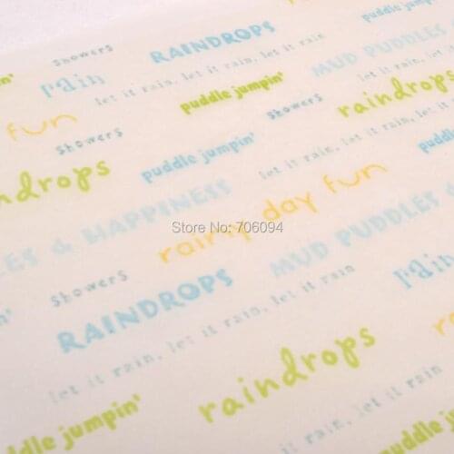 200PCS 15*21cm Gifts Handmade soap wrapping paper,glassine packaging paper,Oil stencil Paper,Free Shipping