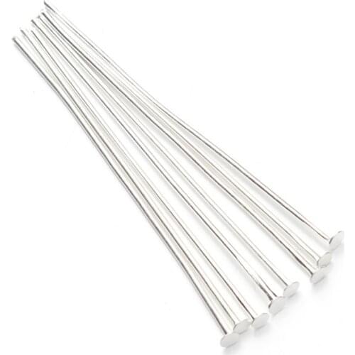 200pcs/lot Silver Gold Color Iron Flat HeadPins Needles Pins 0.7*26mm DIY Earring Necklace Jewelry Findings Accessories F118