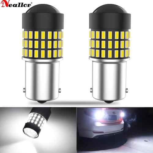 2x P21w Led Canbus 12v Bulbs On Car Diode Lamps Daytime Running Lights Signal T20 7443 W21W For Peugeot 206 307 308 208 207 3008