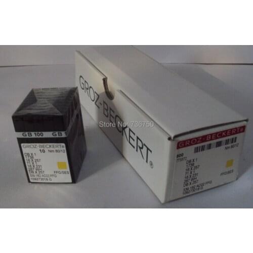 500 needles Genuine Groz Beckert sewing needles DBX1 DB X 1 Nm 80/12 1738 DB X 257 16 X 231 287 WH DB X 257 Sewing machine parts