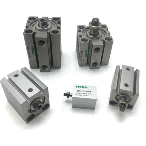 ADVC-80-5,10,15,20,25,30,35,40,45,50-A-P-A ADVC-80-5,10,15,20,25,30,35,40,45,50-I-P-A YIYUN Short-stroke Cylinders ADVC Series