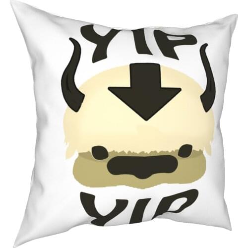 Yip Yip Appa Avatar The Last Airbender Pillow Case Decoration Cushion Cover Throw Pillow for Home Double-sided Printing