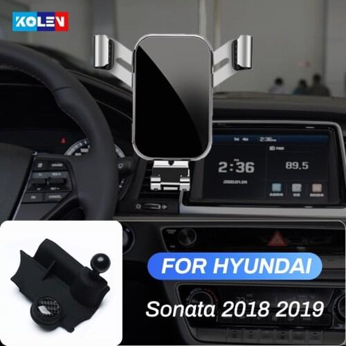 Car Mobile Phone Holder For Hyundai Sonata 2018 2019 Air Vent Outlet Clip Special Mount GPS Navigation Bracket Gravity Stand
