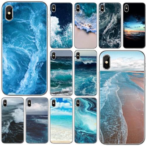 Blue ocean art Cover Soft Silicone TPU Phone Case For iPhone 5 5S SE 6 6plus 7 8 plus X XS XR XS Max 11 Pro Max