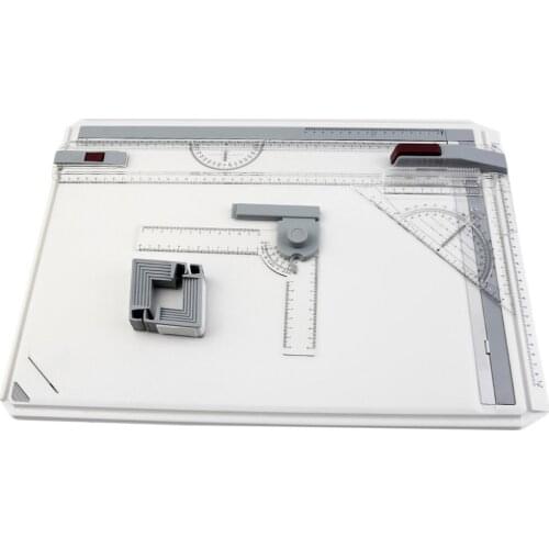 Portable A3 Drawing Board Table with Parallel Motion Adjustable Angle Draftsman Art Painting Drawing Tools Palette