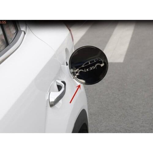 For Hyundai IX35 2018-2019 stainless/ABS Chrome Fuel tank cover decoration Patch Anti-scratch protection Car styling