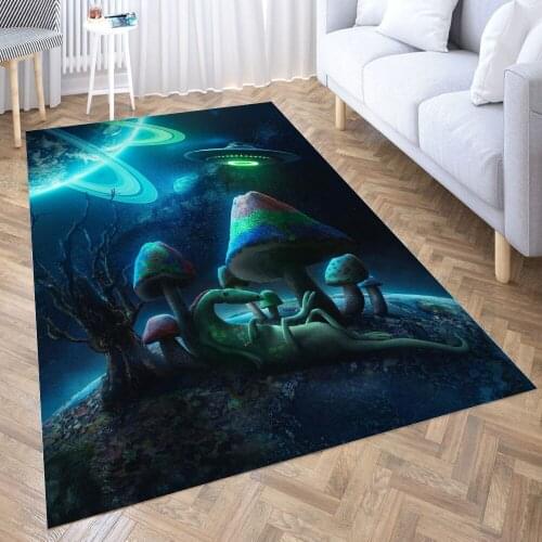 A Distant Planet Carpet for Living Room 3D Anime Cartoon Rug Gamer Teen Room Bedside Lounge Rug Kids Children Floor Mats