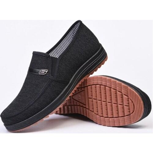 New mens sneakers, fashionable, lightweight, breathable and comfortable shallow mouth lazy shoes, casual walking shoes