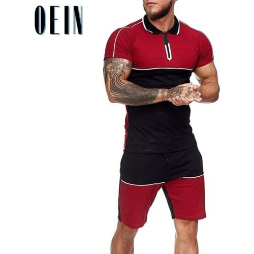 Summer Two Piece Set Men 2021 Casual Short Sleeve T Shirt Cropped Top Shorts Sets Mens Tracksuits Fashion T-shirt Tracksuit Set