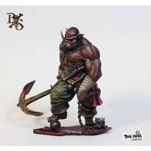 [Loong Way Miniatures] Big Child Creatives REDGHAR THE BLACK ORC 75MM Resin Miniature
