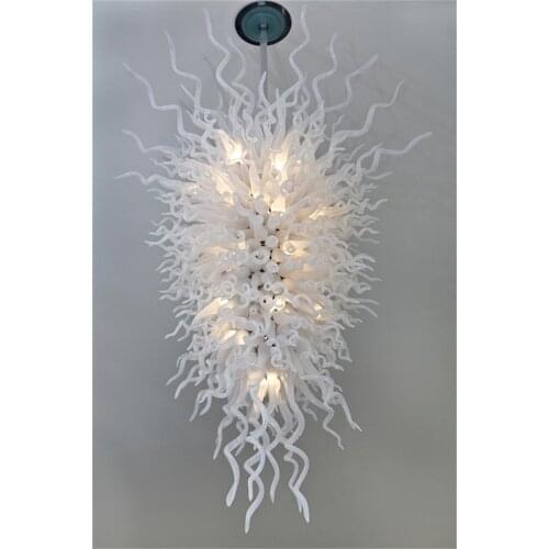 Handmade Blown Glass Chandelier Modern Art Deco Pendant Lamp