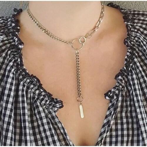 Fashion Simple Jewelry Justine Clenquet Womens Necklace 19 Summer New INS Punk Style Pendant Necklaces For Women Wedding Gifts