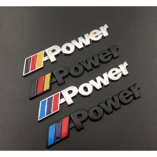 1pec/set M Power Performance Car Sticker Decal Emblem Badge For BMW M 1 3 4 5 6 7 E Z X M3 M5 M6 Mline Car Styling Accessories
