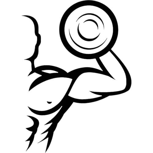 Wall Stickers Gym Sports Art Bodybuilding Fitness Vinyl Window Decal Creative Healthy Life Mural Strong Body C8006