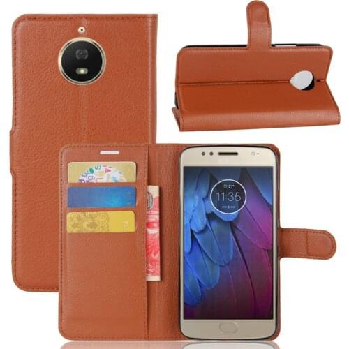 NEW Phone Cases For MOTO G5S 100pcs Luxury leather Flip wallet case for MOTO G5S Plus Cover with credit cardslot free shipping