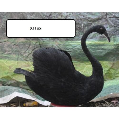 Huge simulation swan model foam&feather big lifelike black swan toy gift about 75cm xf0705