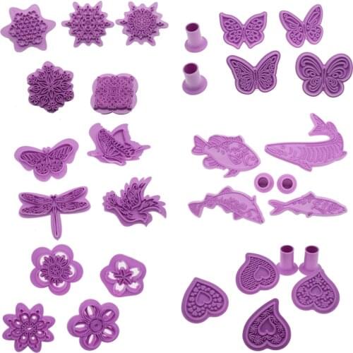 Polymer Clay Stamp Mandala/snow/butterfly/flower Pattern Texture Embossing Sheet Plastic Pottery Ceramic Modeling Stammping Tool