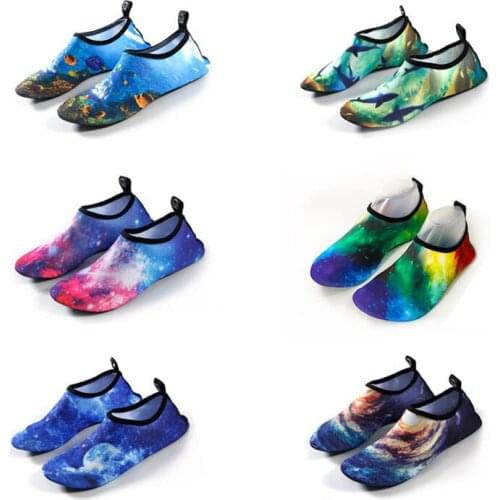 Q 1Pair Portable Seaside Beach Surfing Slippers TPR Water Sports Supplies Waterproof Athletic Footwear Swimming Shoes Quick-dry