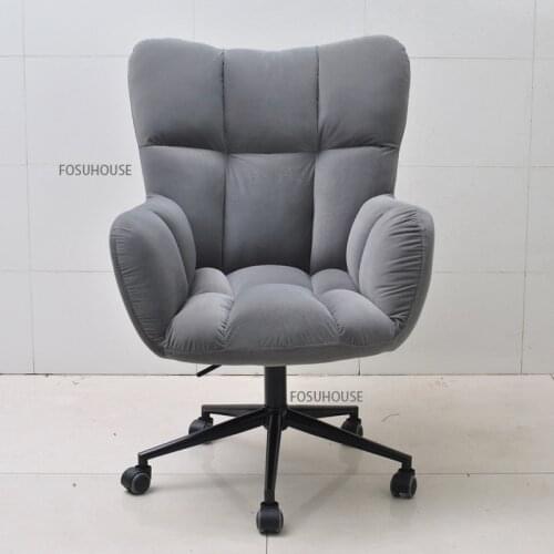 Modern Office Furniture Computer Chair Household Comfortable Simple Lifting Rotatable Cloth Chairs Lazy Small Study Office Chair