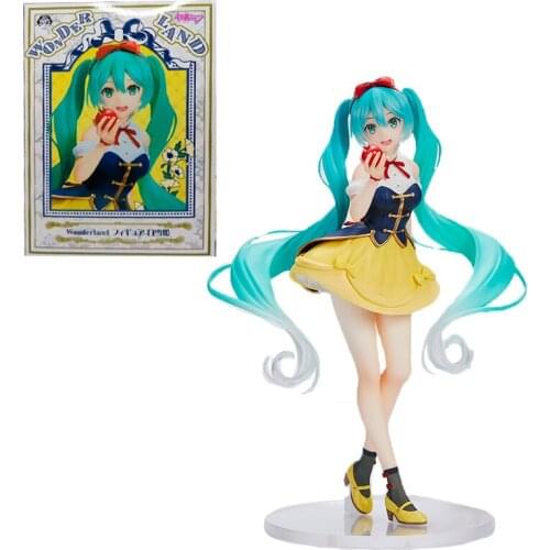 Taito Hatsune Red Apple Fairy Tale Miku Garage Kit Pvc Assembly Model Western Animiation Action Figure Kids Toys