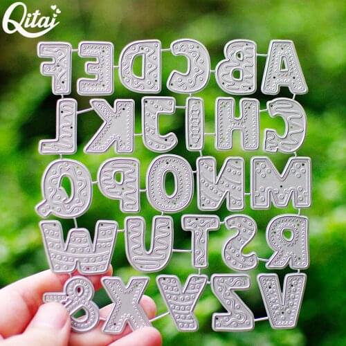 Uppercas Letters Metal Cutting Dies 27PCS/SET DIY Scrapbooking Paper Cards Stencil Embossing Decorative Craft Handmade New 2020