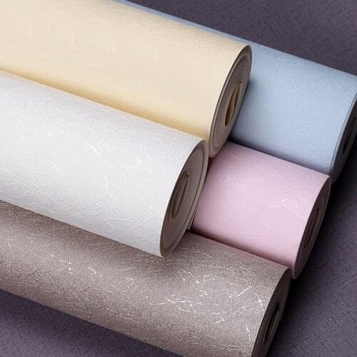 PVC Waterproof Solid Color Wallpaper Stickers Modern Simple Silk Embossed Wallpaper Living Room Bedroom Decor Contact Paper
