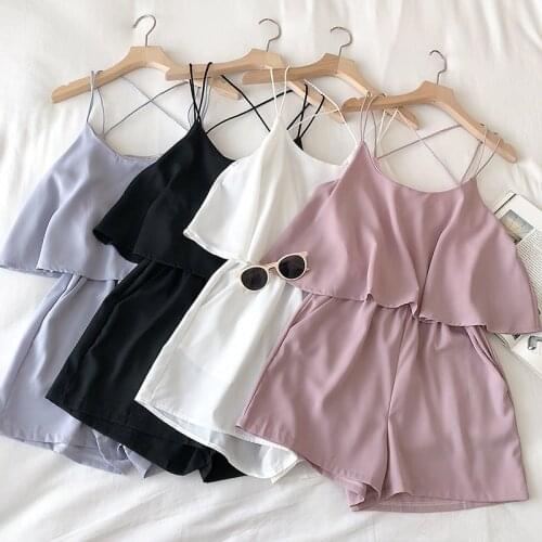 Женские однотонные комбинезоны YMXJYWL China At AliExpress