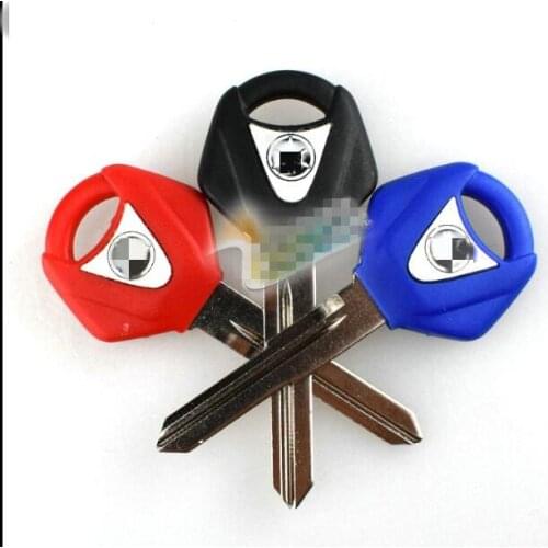 Black / Red / Blue Motorcycle Blank Key Uncut Blade For Yamaha R3 R25 Motorbike Racer